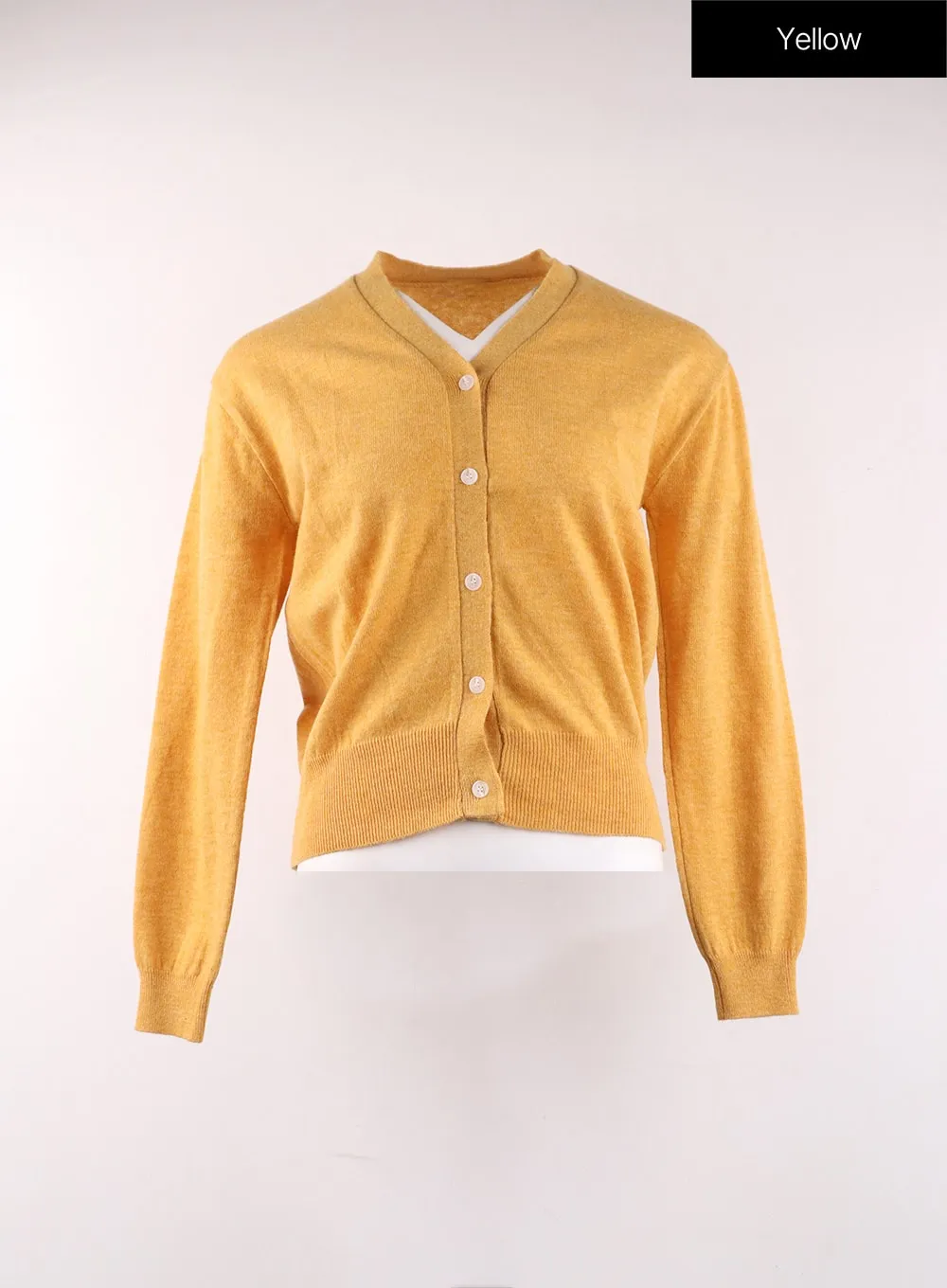 Buttoned V-Neck Cardigan OF406