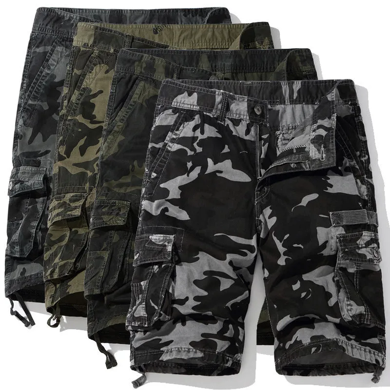 Camo Cargo Shorts Men