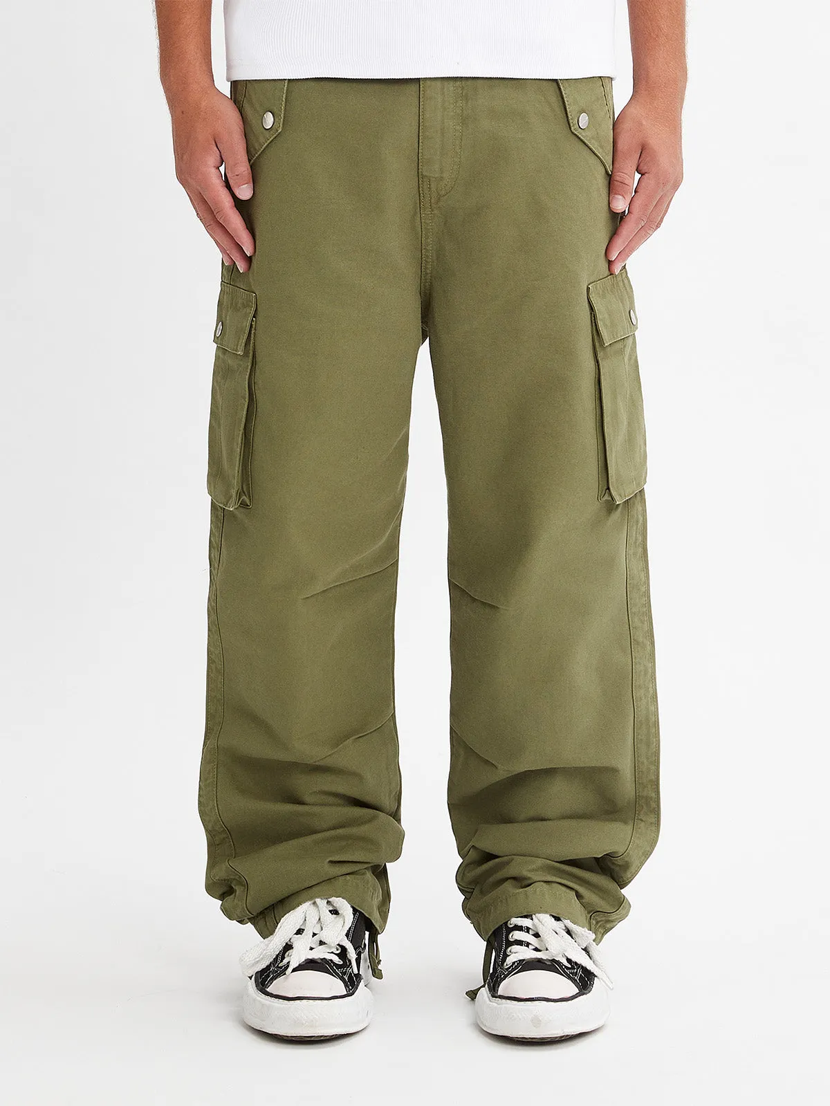 CARGO PANTS - OLIV