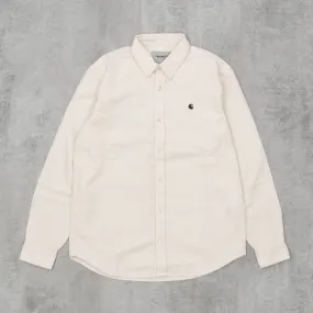 Carhartt WIP Madison Fine Cord L/S Shirt - Wax / Black