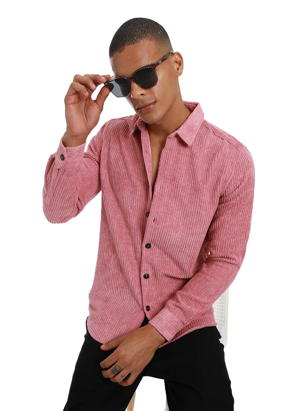 Confetti Pink Corduroy Shirt