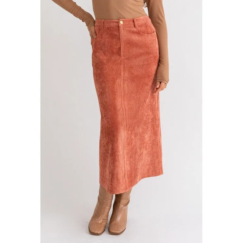 CORD MAXI SKIRT