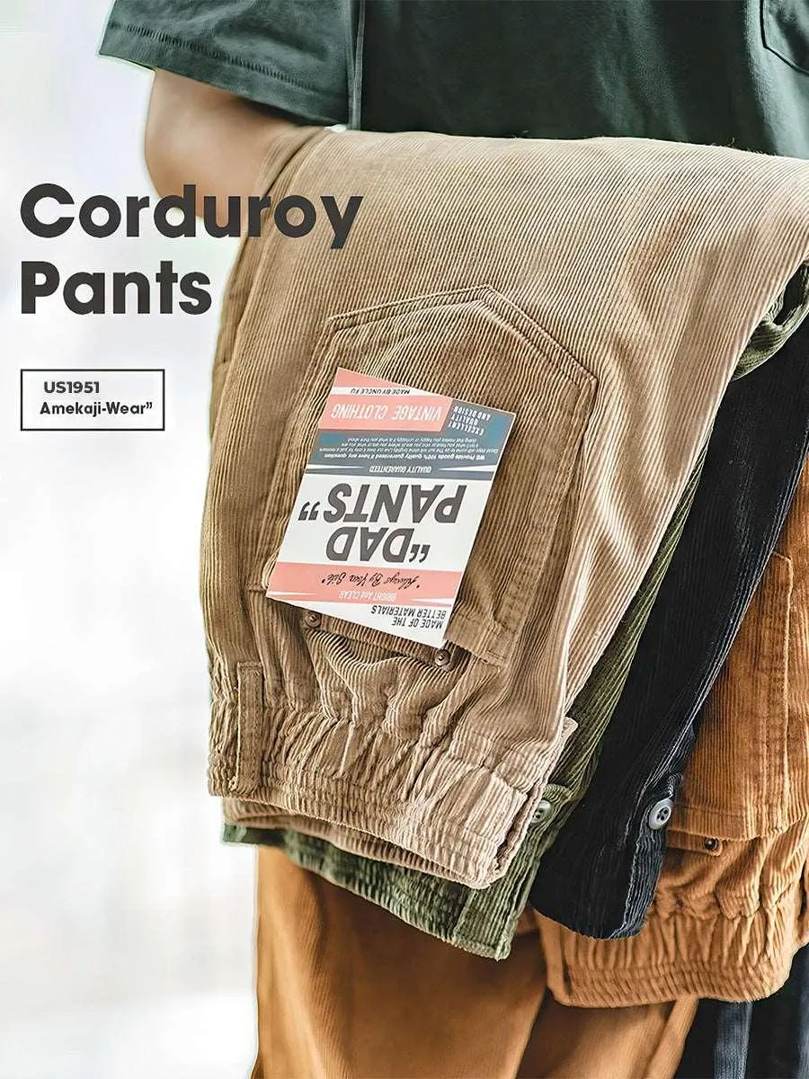 Corduroy Casual Dad Pants