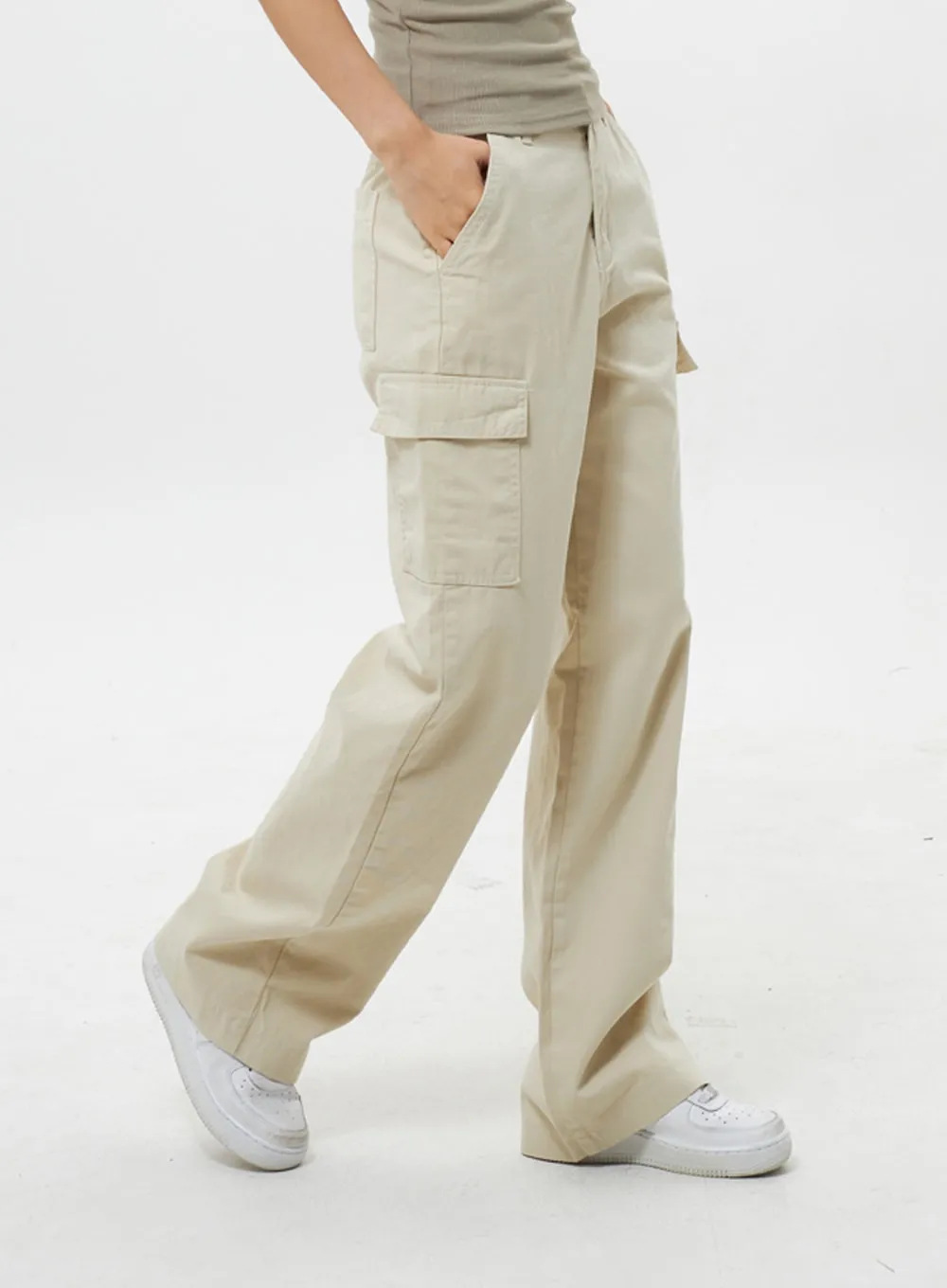 Cotton Cargo Pants IY312