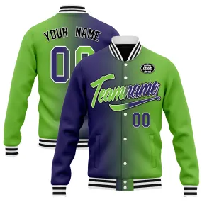 Custom Gradient Fashion Jacket Bomber Full-Snap Varsity Letterman Personalized Jacket FZ005-D028015-10