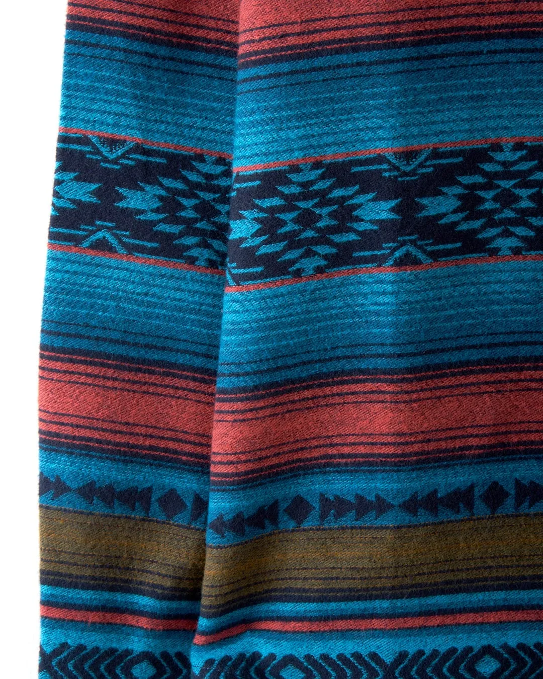 Dani - Boxy Aztec Shirt - Blue