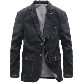 Denim suit casual small suit