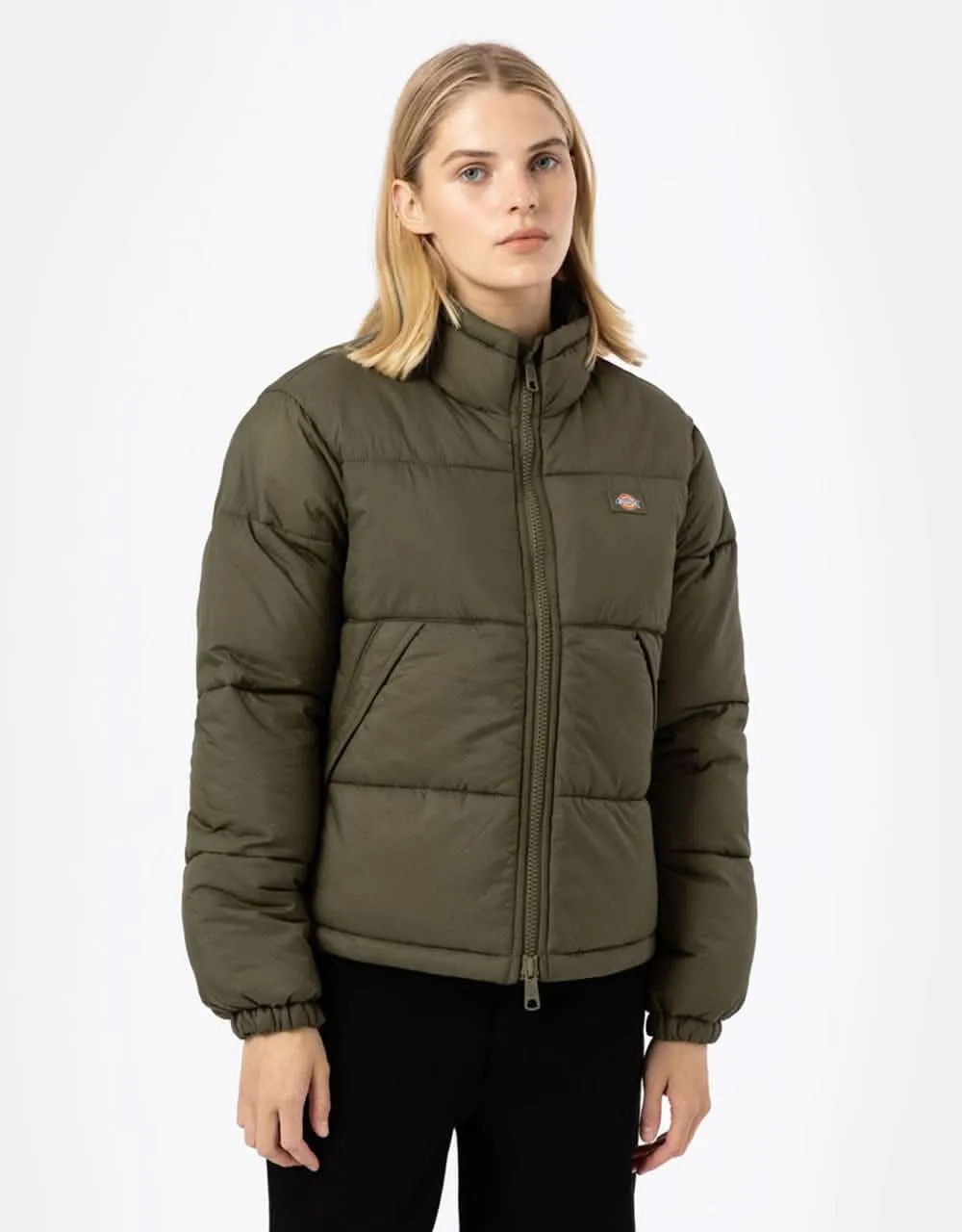 Dickies Womens Alatna Puffer Jacket - Military Green