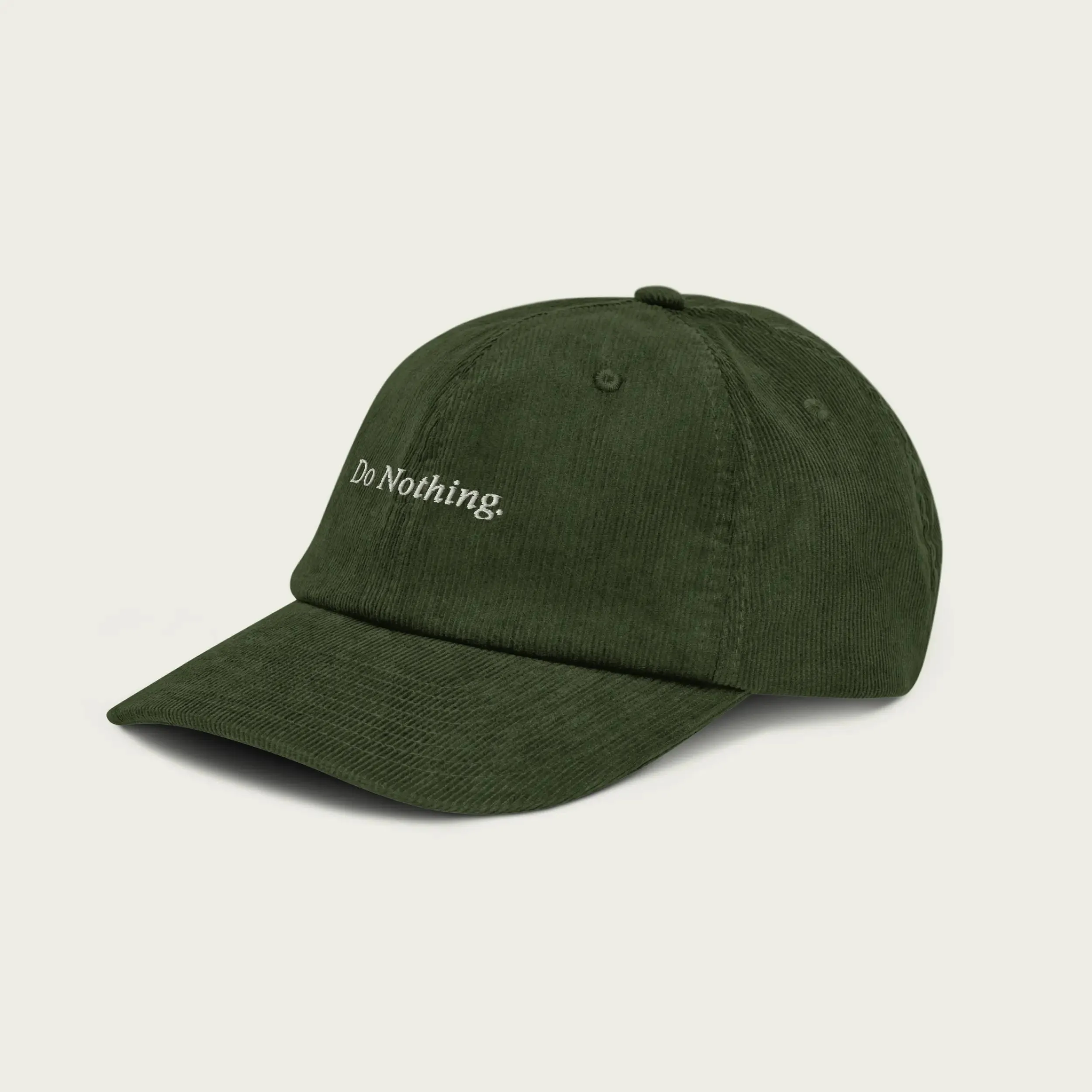 Do Nothing. Corduroy Hat - Green