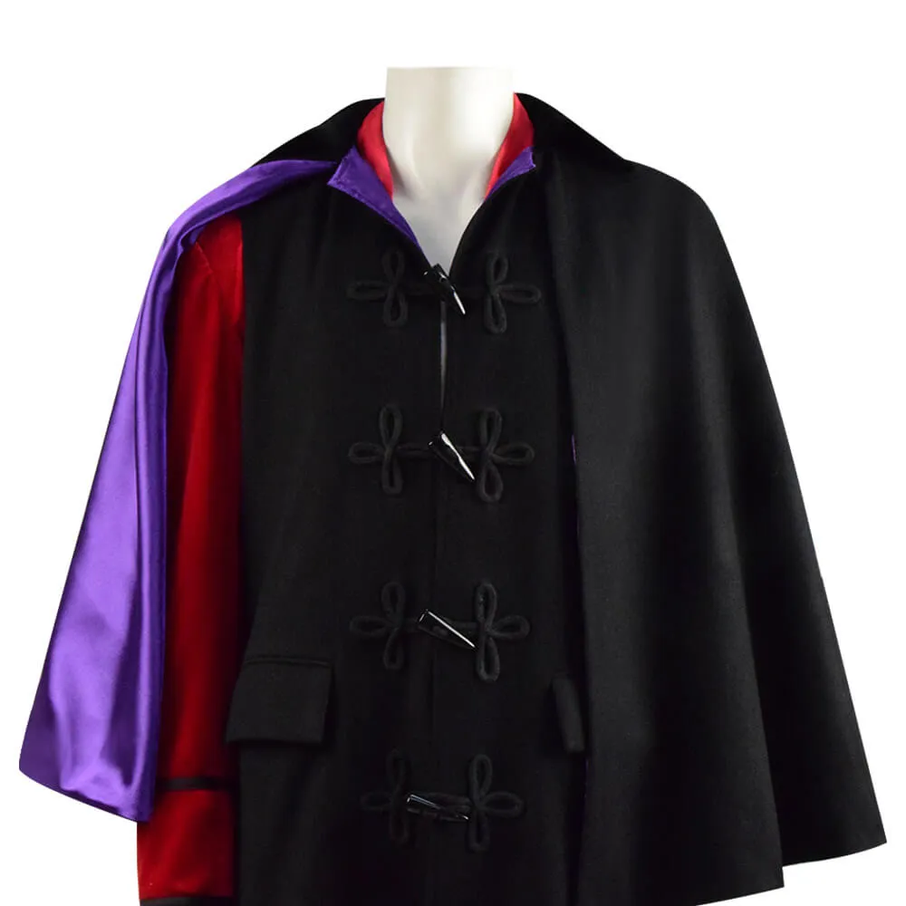 Doctor Who Third 3rd Doctor Cape Cloak Red Jacket Coat Cosplay Costume