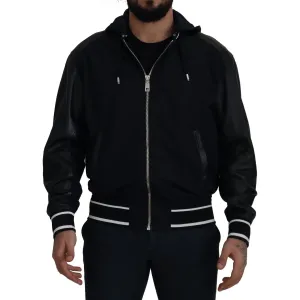 Dolce & Gabbana Elegant Black Bomber Blouson Jacket