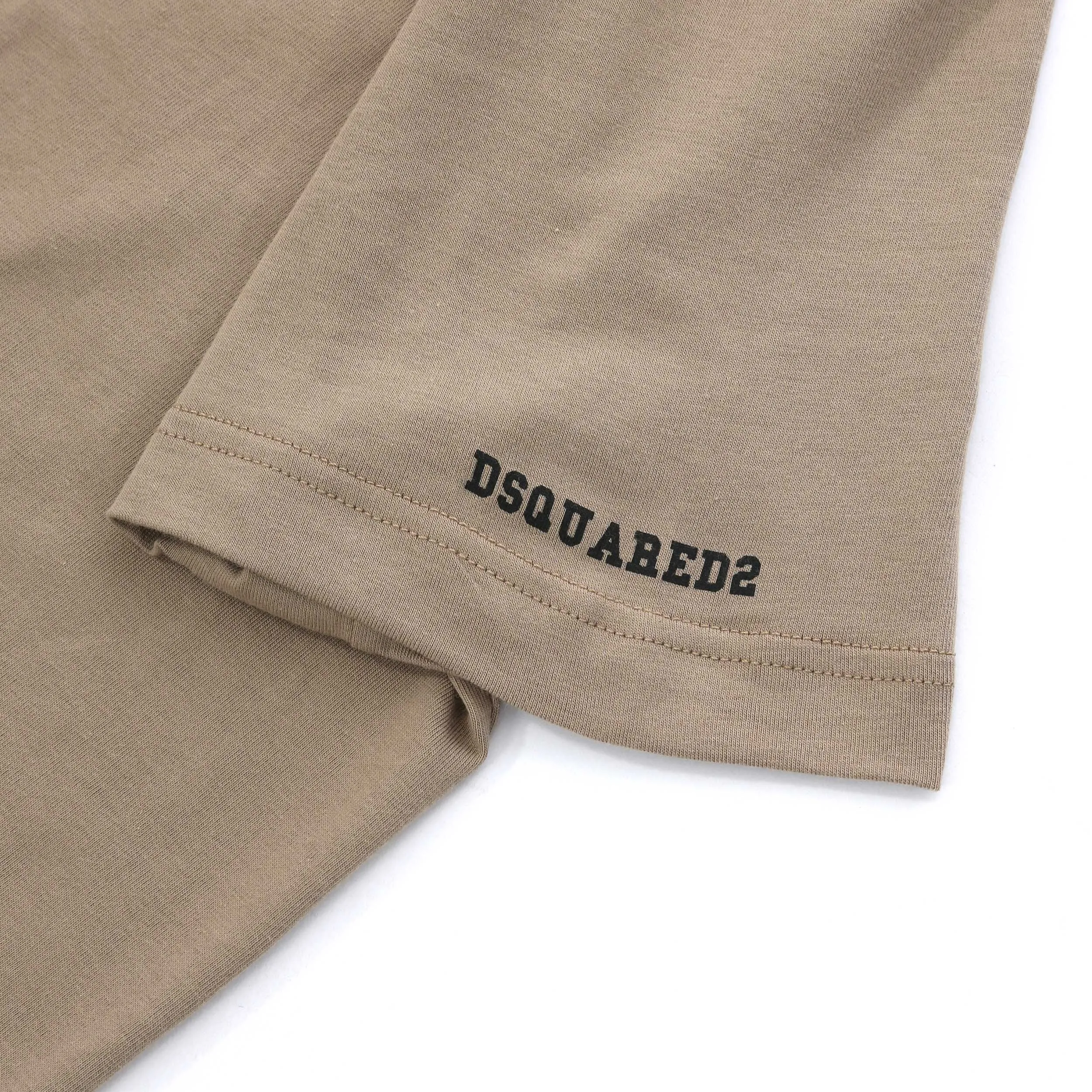 Dsquared2 Small Written Logo T Shirt in Beige