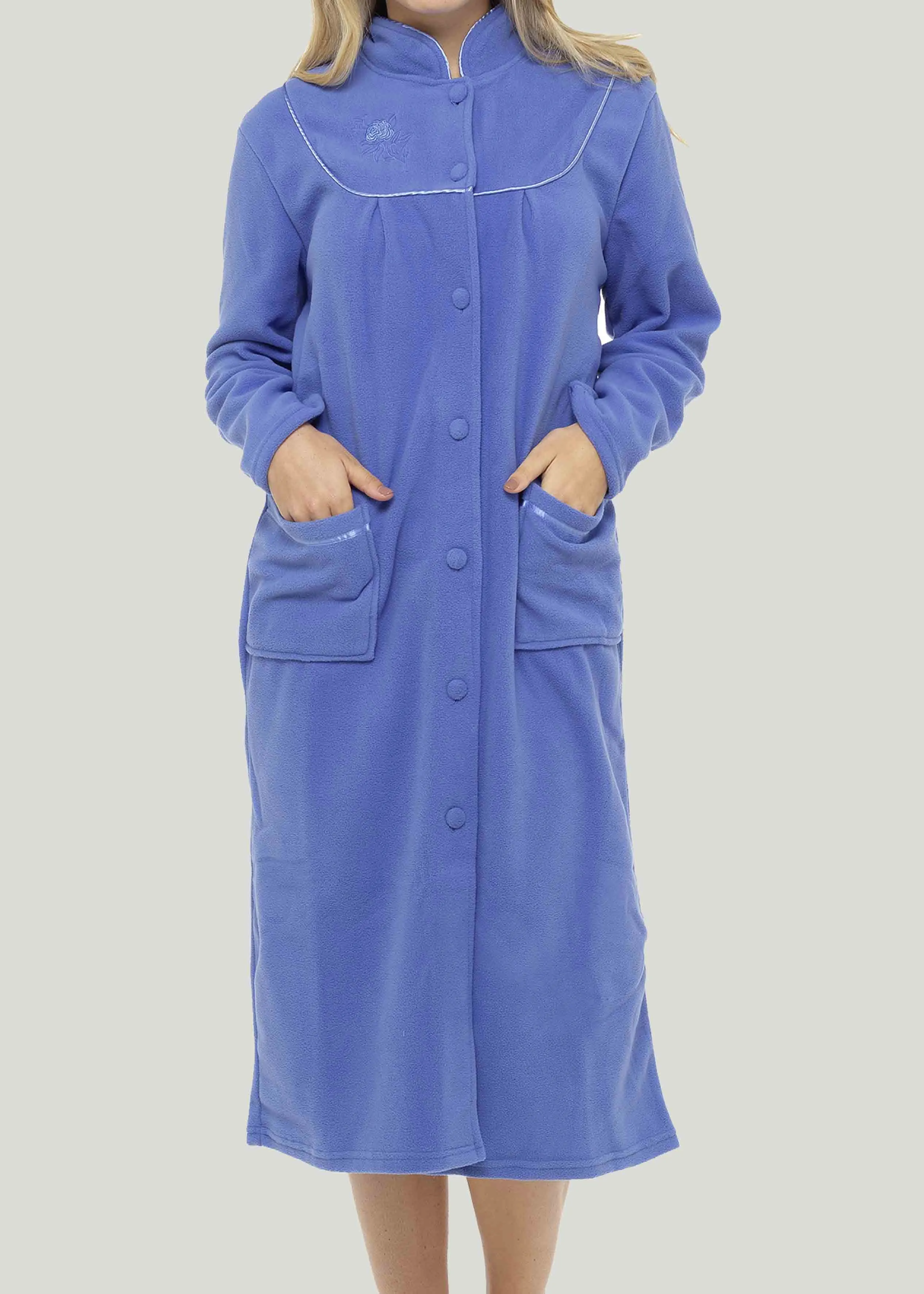 Emily Polar Fleece VELCRO® Brand Fastening Dressing Gown