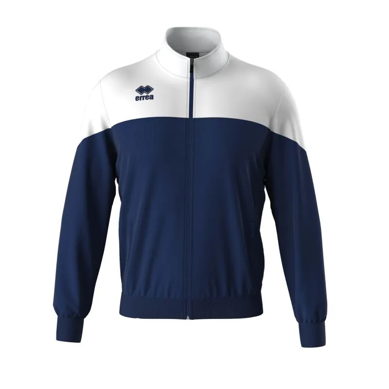 ERREA BUDDY FULL ZIP TRACK TOP NAVY WHITE