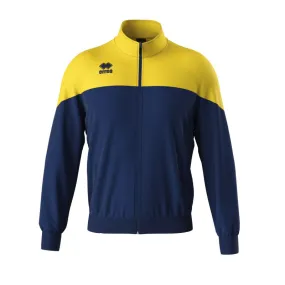 ERREA BUDDY FULL ZIP TRACK TOP NAVY YELLOW