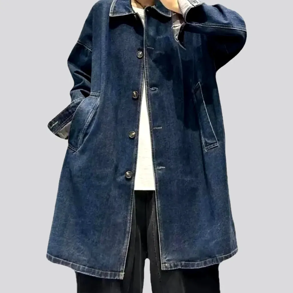 Fashion vintage denim coat for women