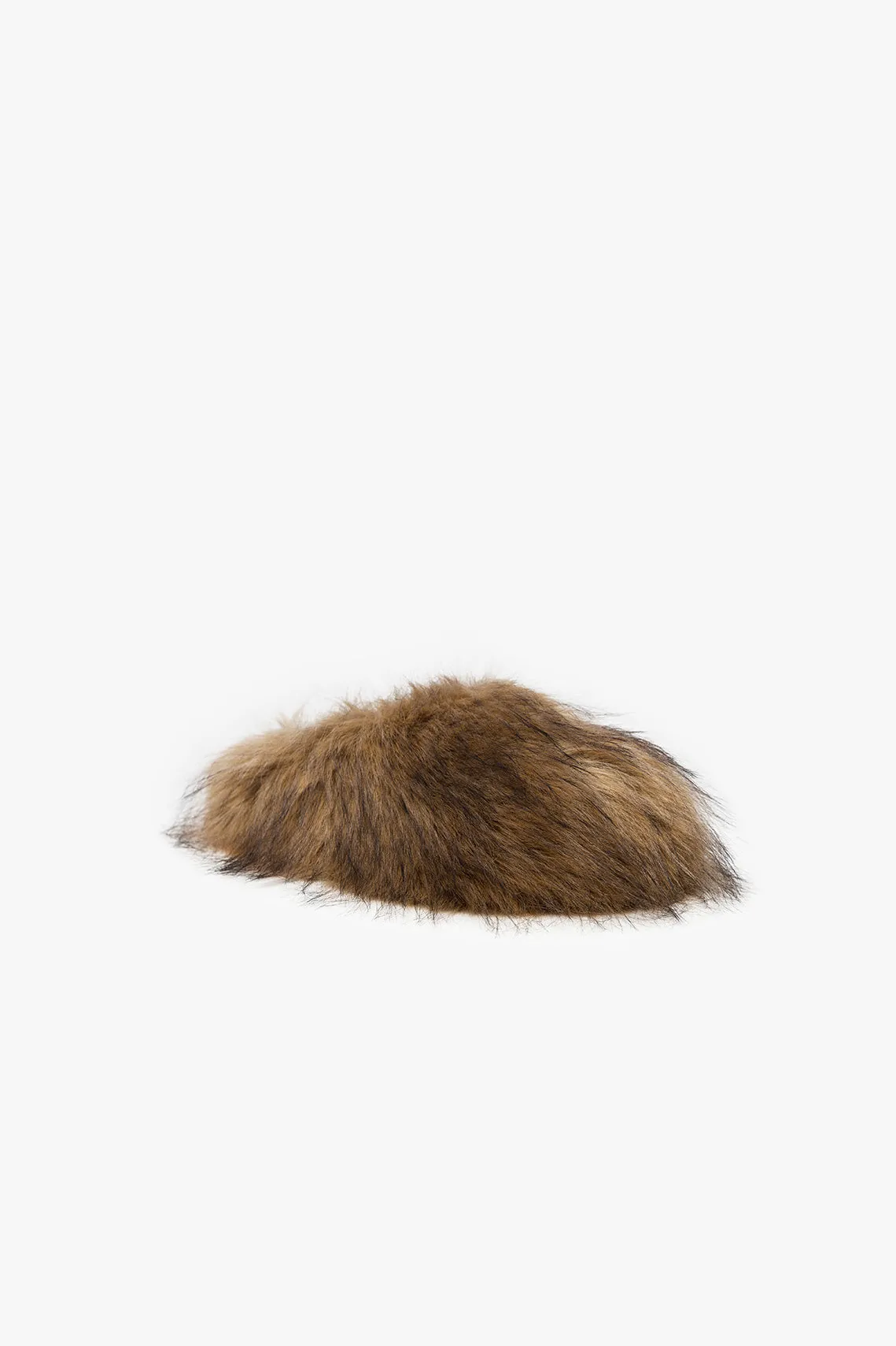 Faux Fur Clog Brown