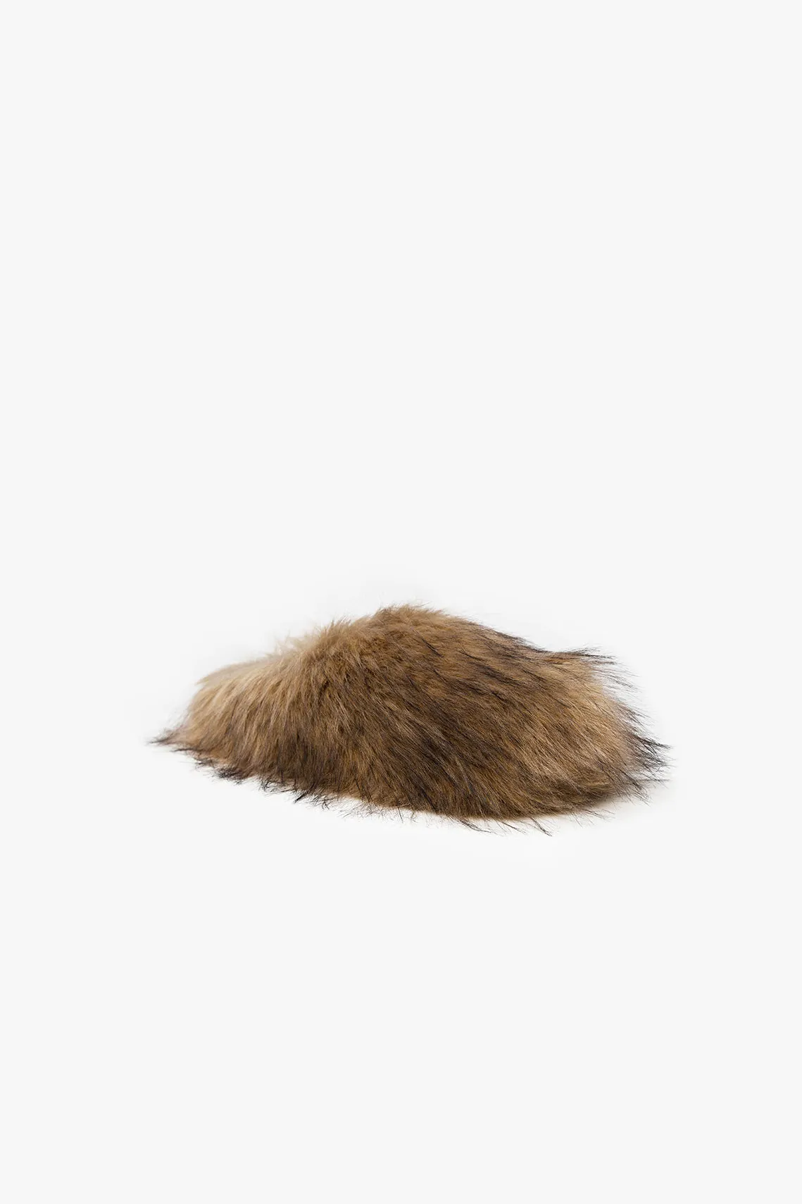 Faux Fur Clog Brown