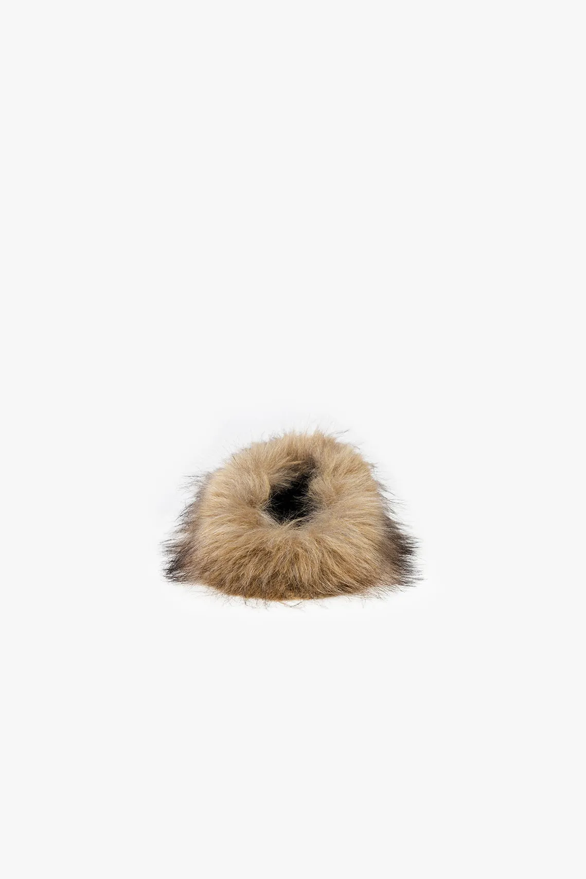 Faux Fur Clog Brown