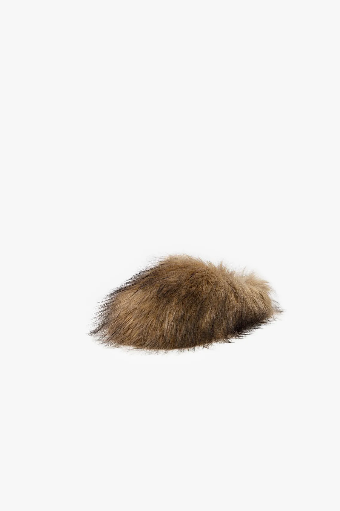 Faux Fur Clog Brown