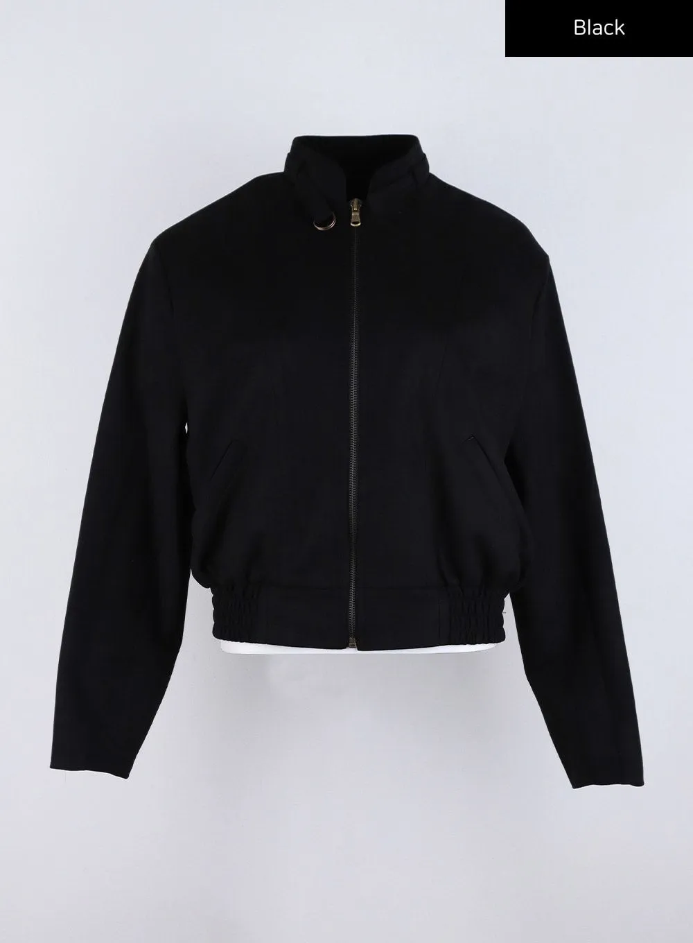 Faux Suede Bomber Jacket CO324