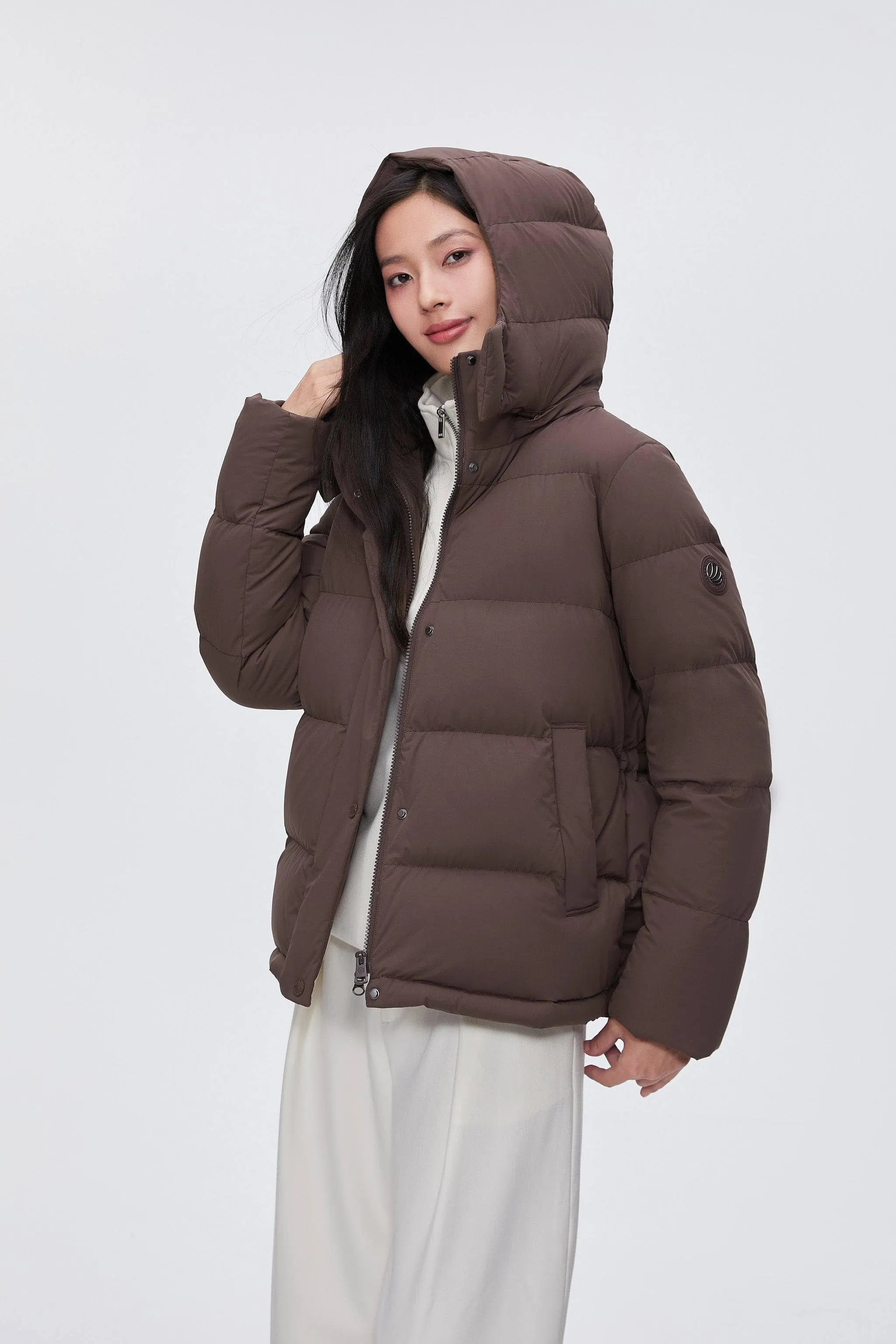 Feel the Cloud women’s down jacket with detachable hood