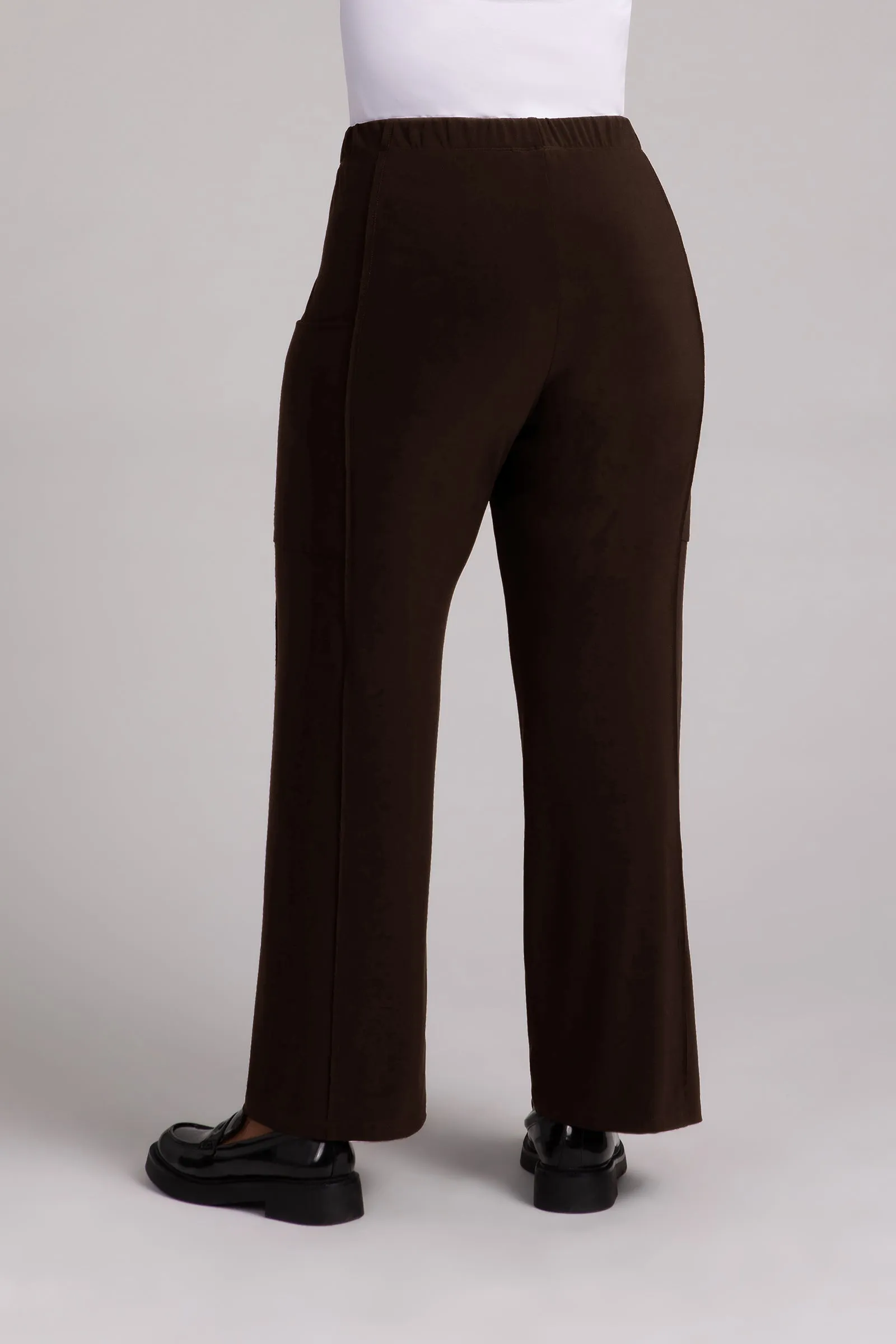 Flounce Relaxed Cargo Pant | Chocolate