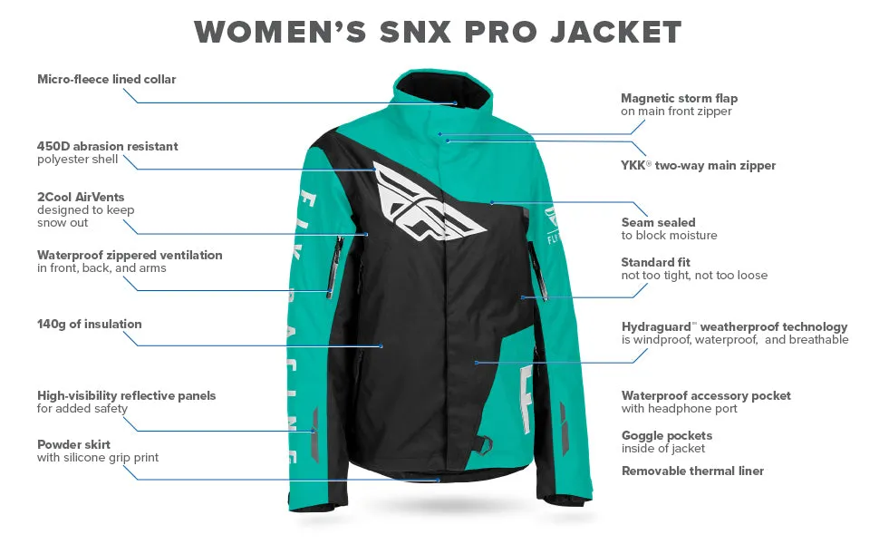 Fly Racing Women's SNX Pro Snow Jacket