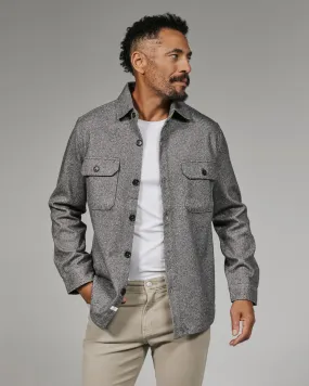 Generation Herringbone Shacket in Grey