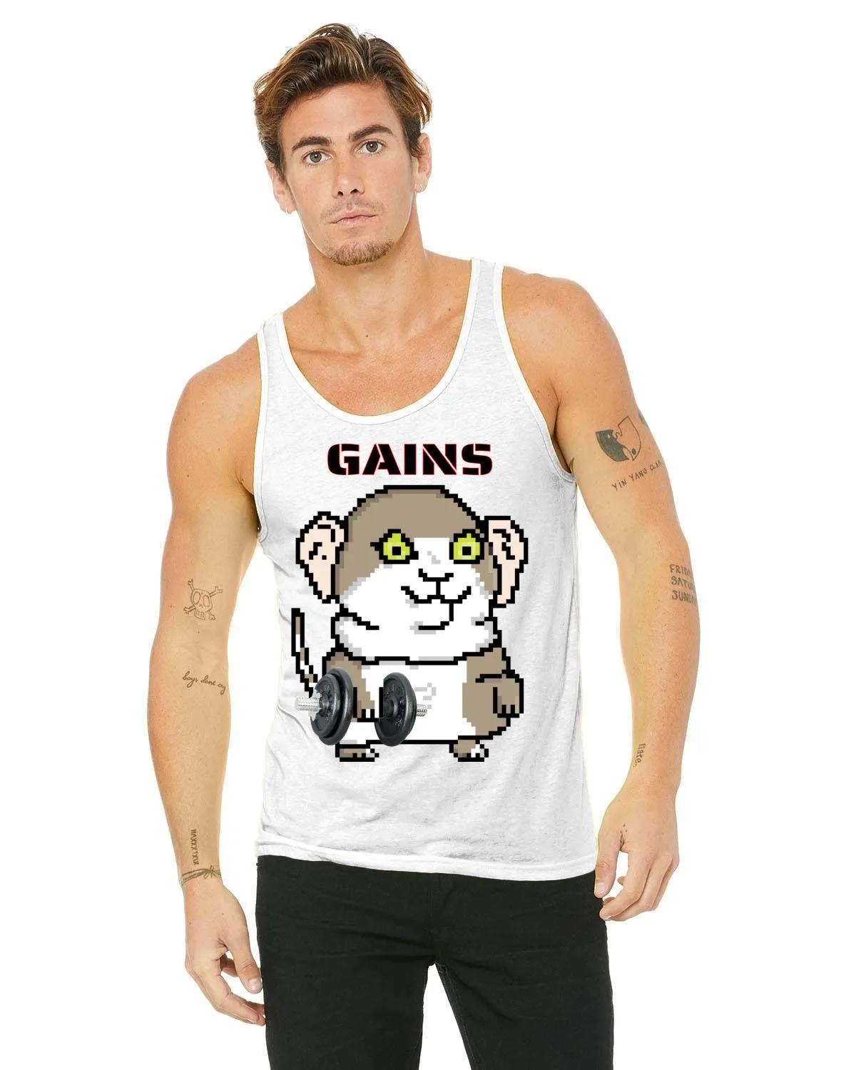 Gerbil Gains  Tank Top(Unisex)