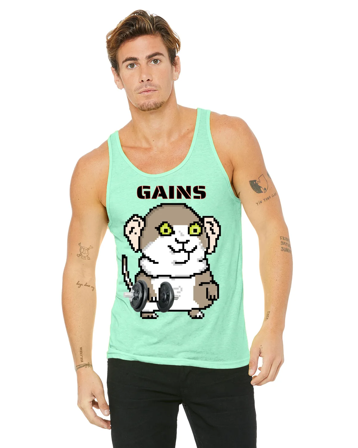 Gerbil Gains  Tank Top(Unisex)