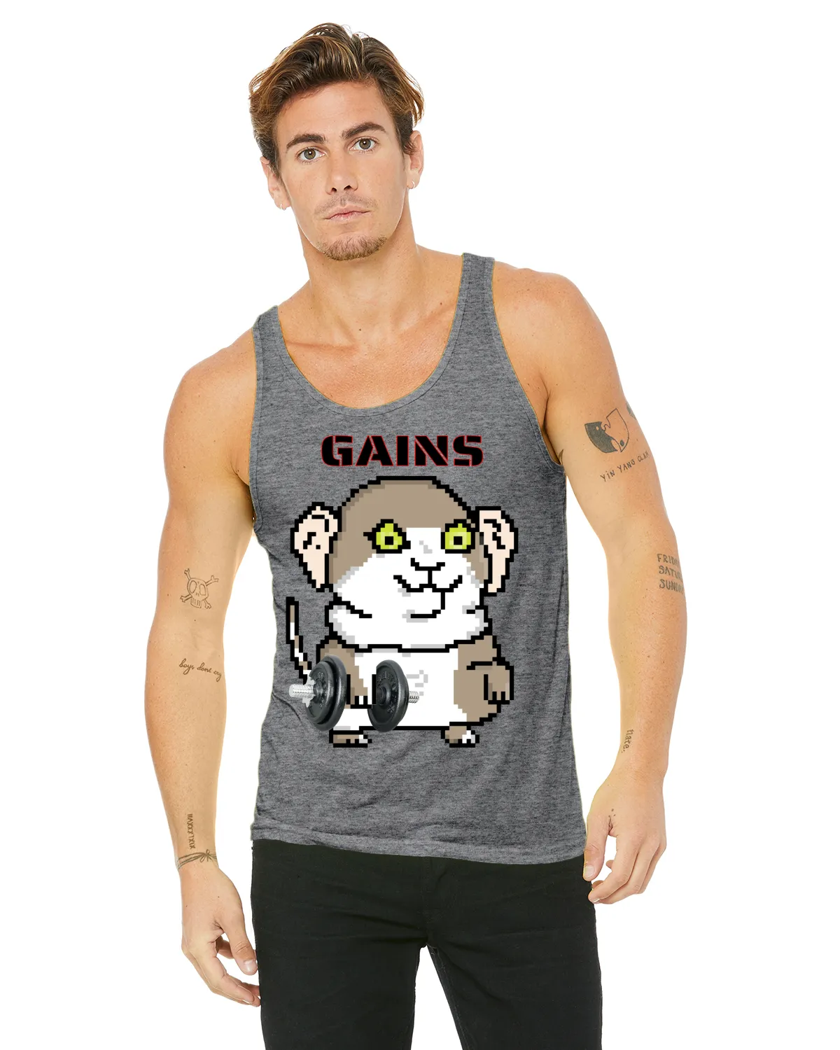 Gerbil Gains  Tank Top(Unisex)