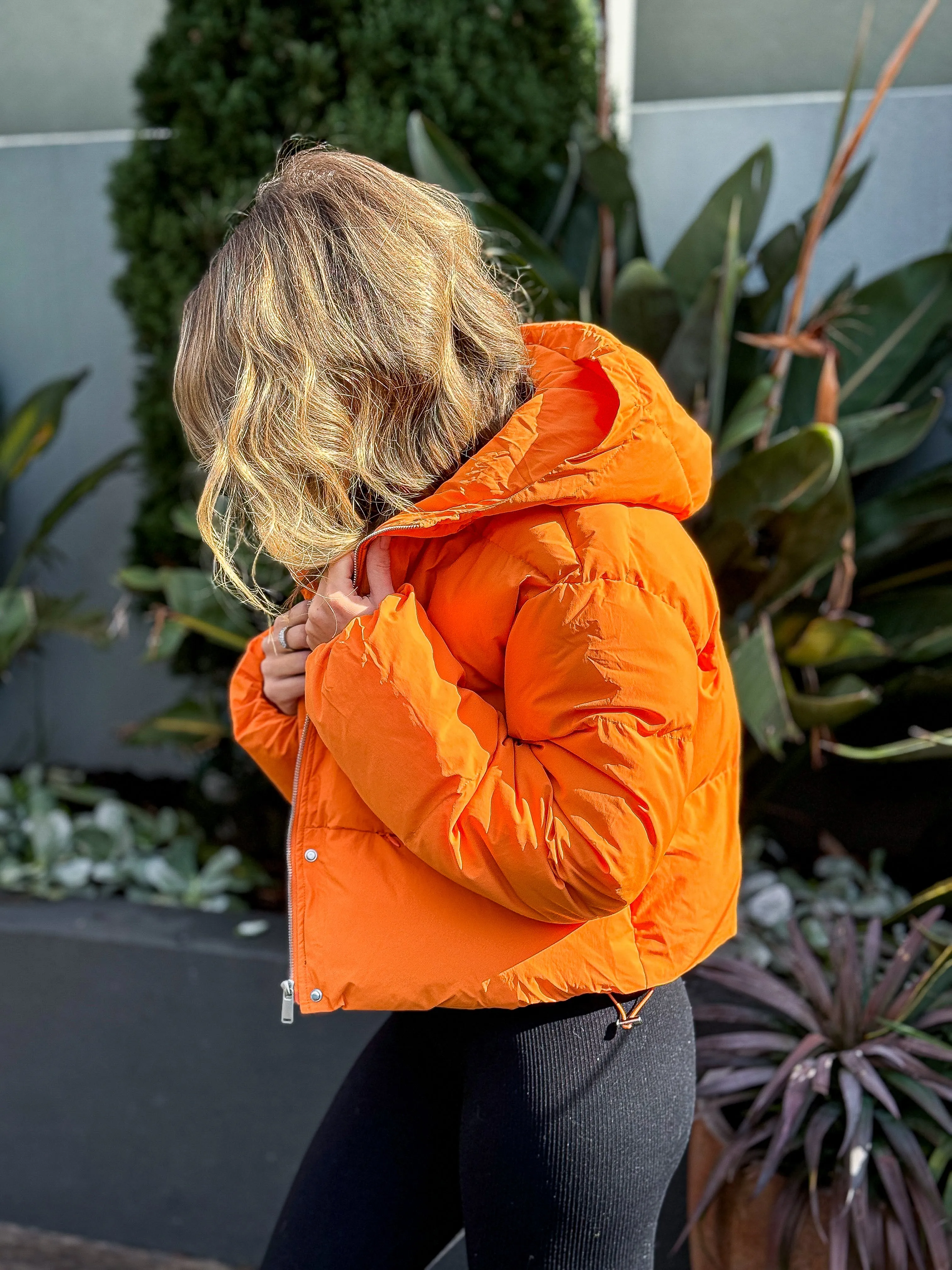 Grace Puffer Jacket - Orange