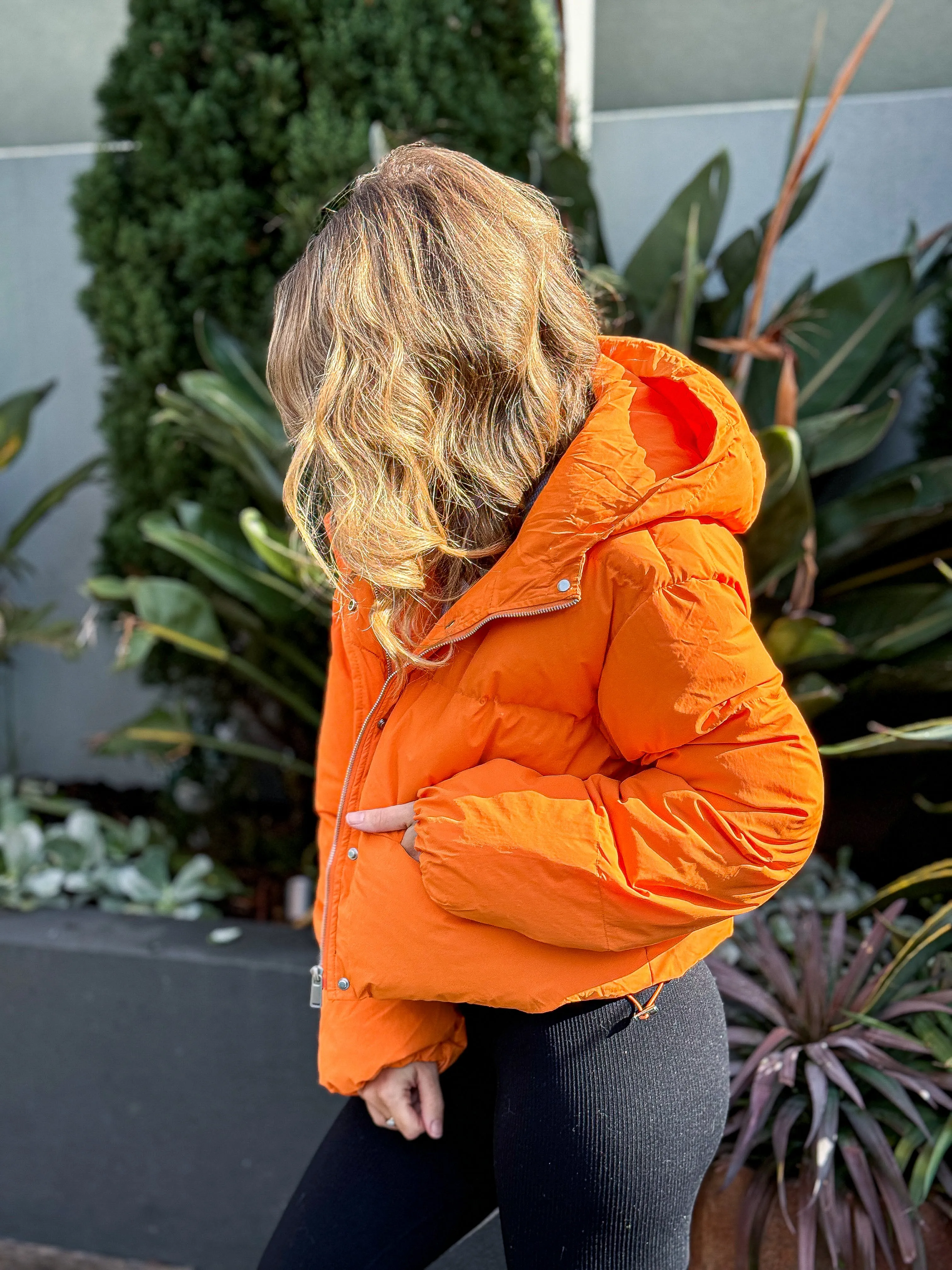 Grace Puffer Jacket - Orange