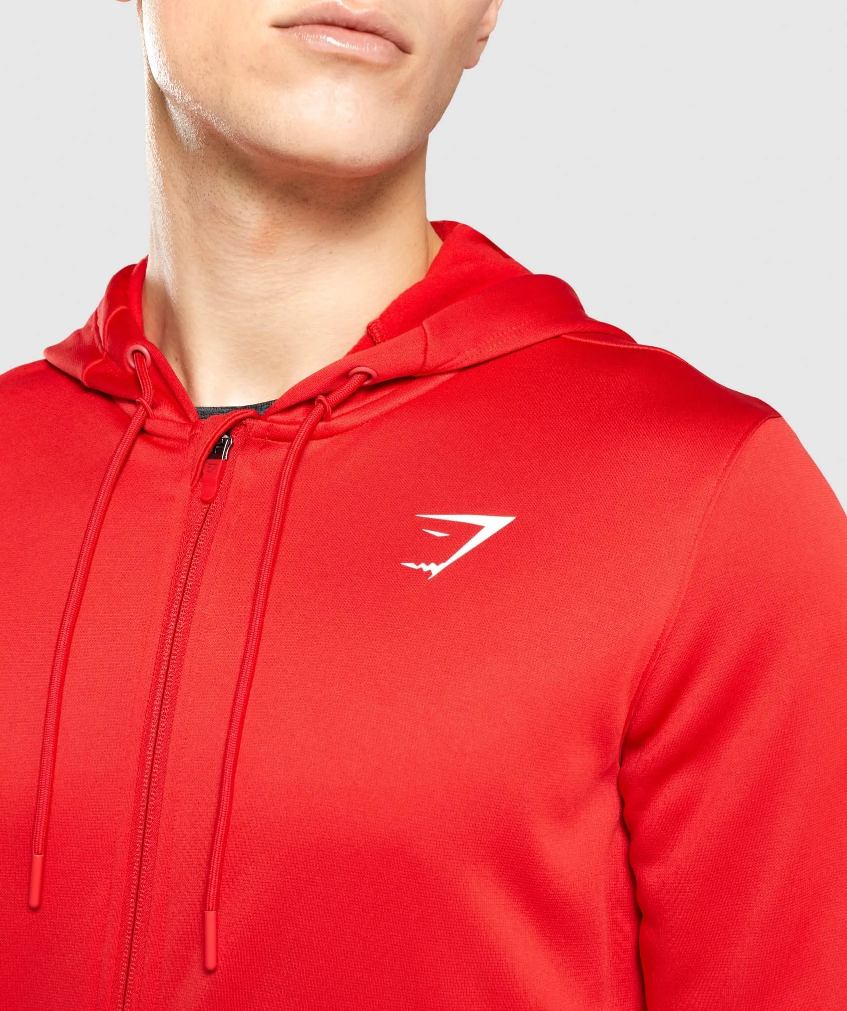 Gymshark Arrival Zip Up Hoodie - Red