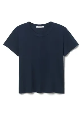 HARLEY COTTON BOXY CREW - NAVY