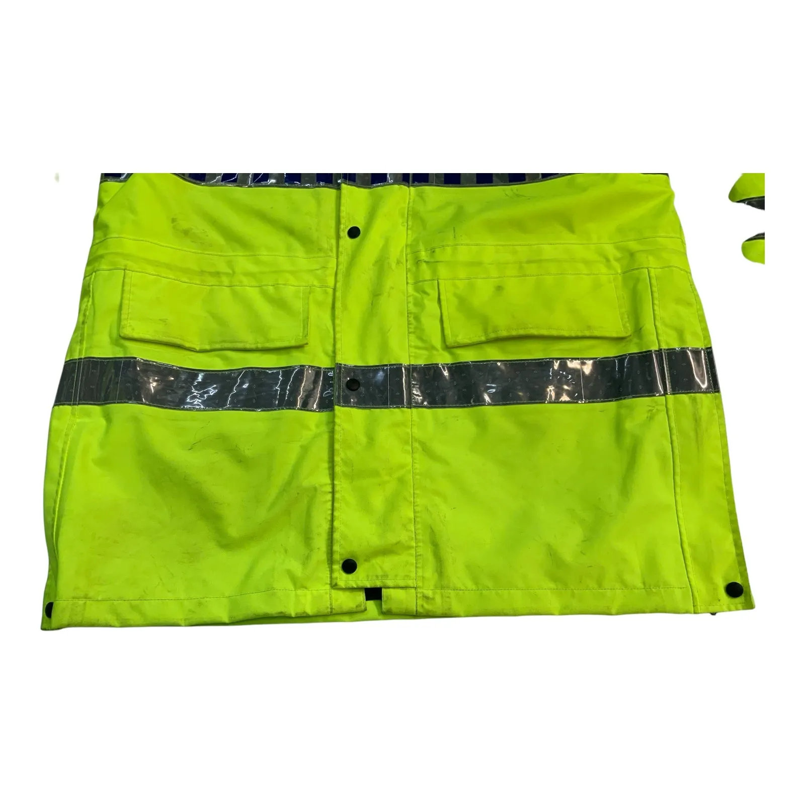 Hi Vis Jacket Waterproof Rain Coat Security Events Traffic Dog Handler HVPC19B