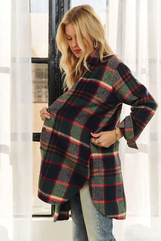 Holiday Plaid Classic Flannel Shacket