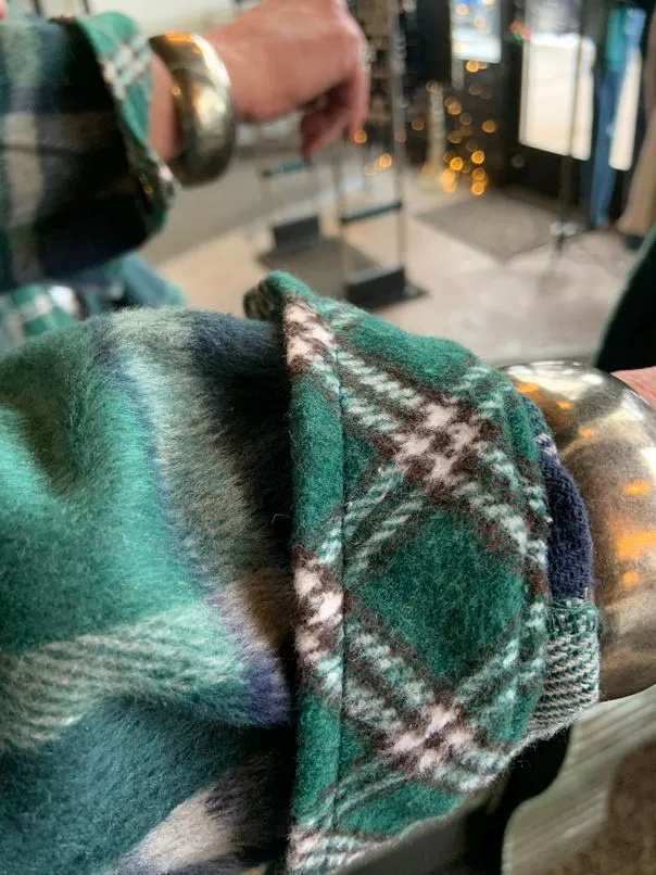 Hunter Green Mixed Plaid Shacket - Small to 2X