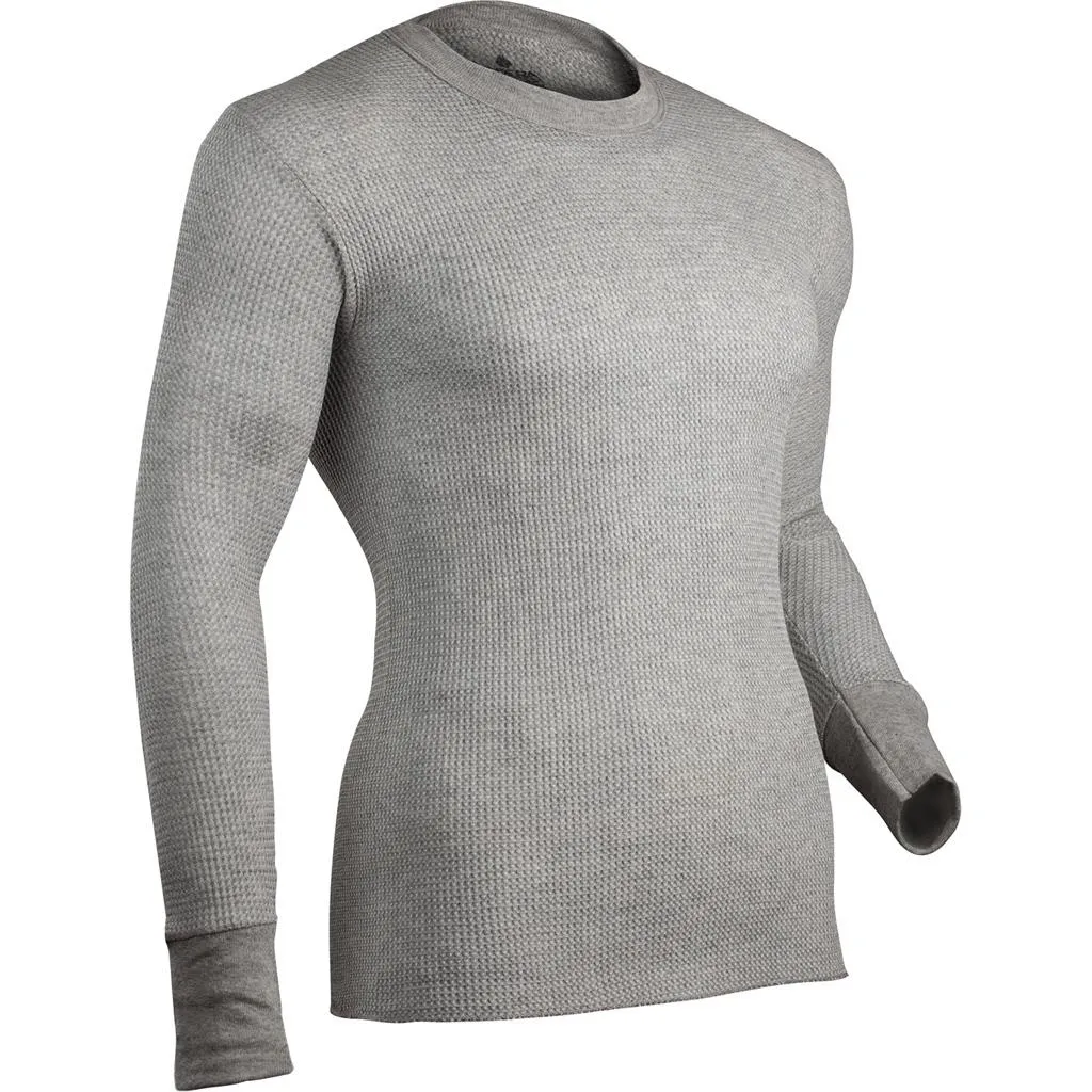 Indera Cotton Heavyweight Thermal Shirt Heather Gray 2X-Large