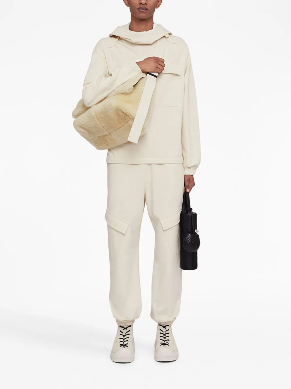 Jil Sander Trousers White