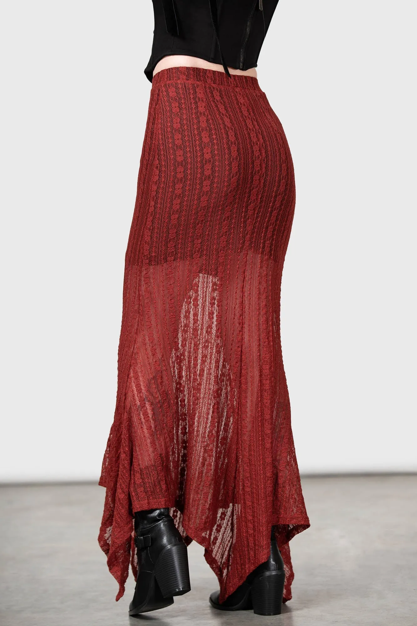 Juliet's Betrayal Maxi Skirt [RED] - Resurrect