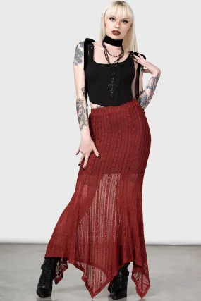 Juliet's Betrayal Maxi Skirt [RED] - Resurrect