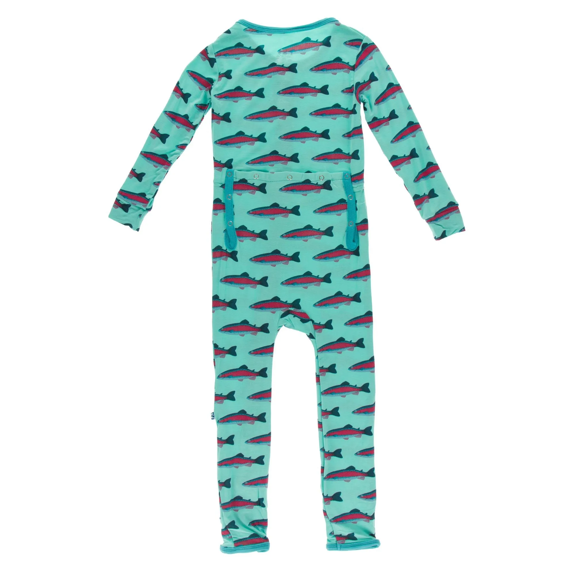 KicKee Pants Glass Rainbow Trout Coverall with Zipper