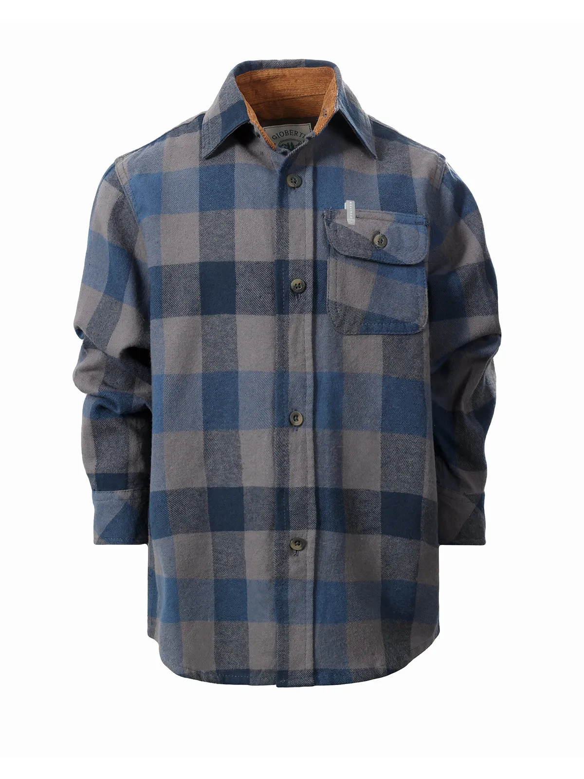 Kid's (4-7) Flannel w/ Corduroy Contrast