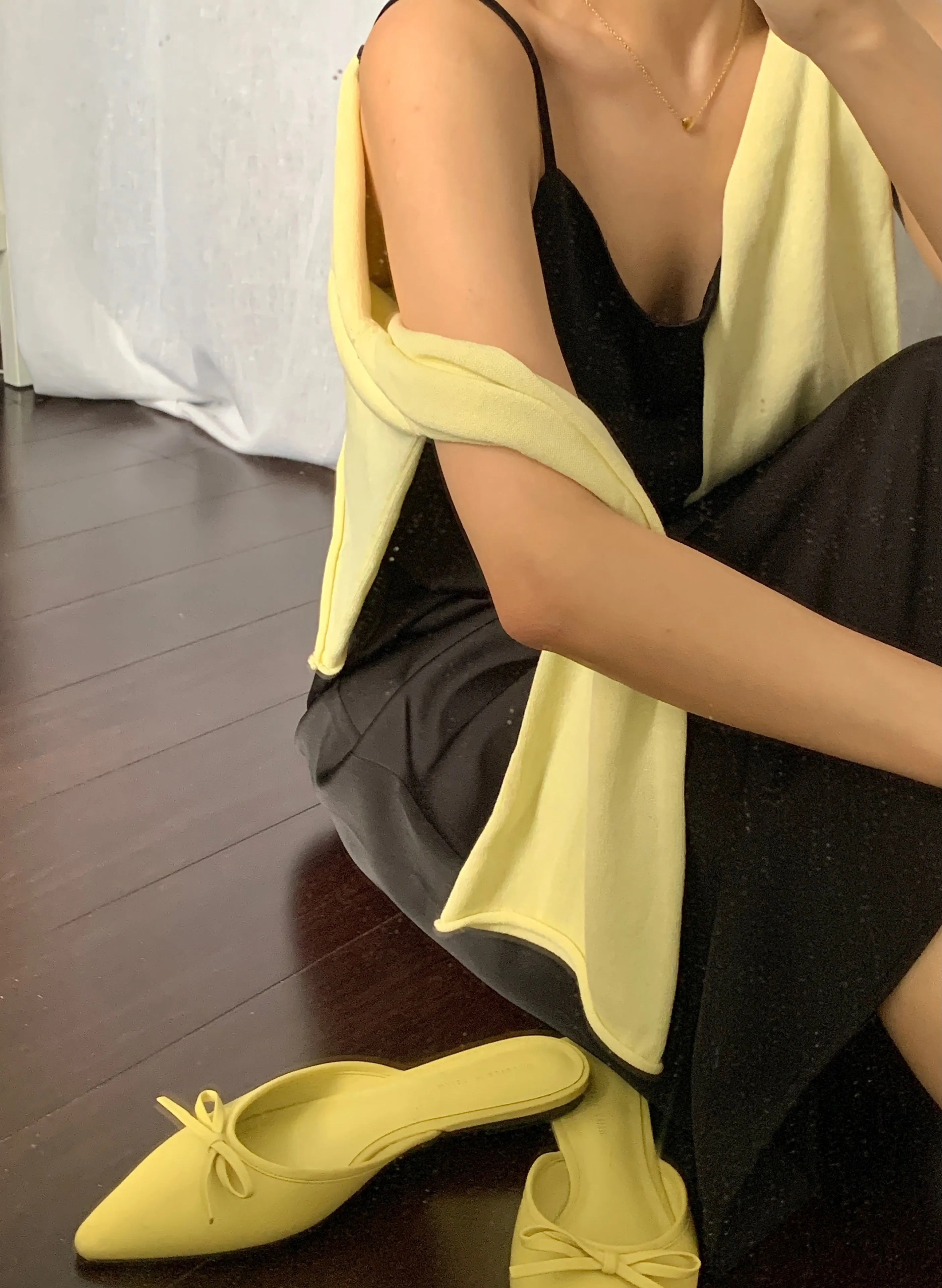 [Korean Style] Ambree Solid Color Slip Dress