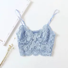 Lace underwear top with camisole