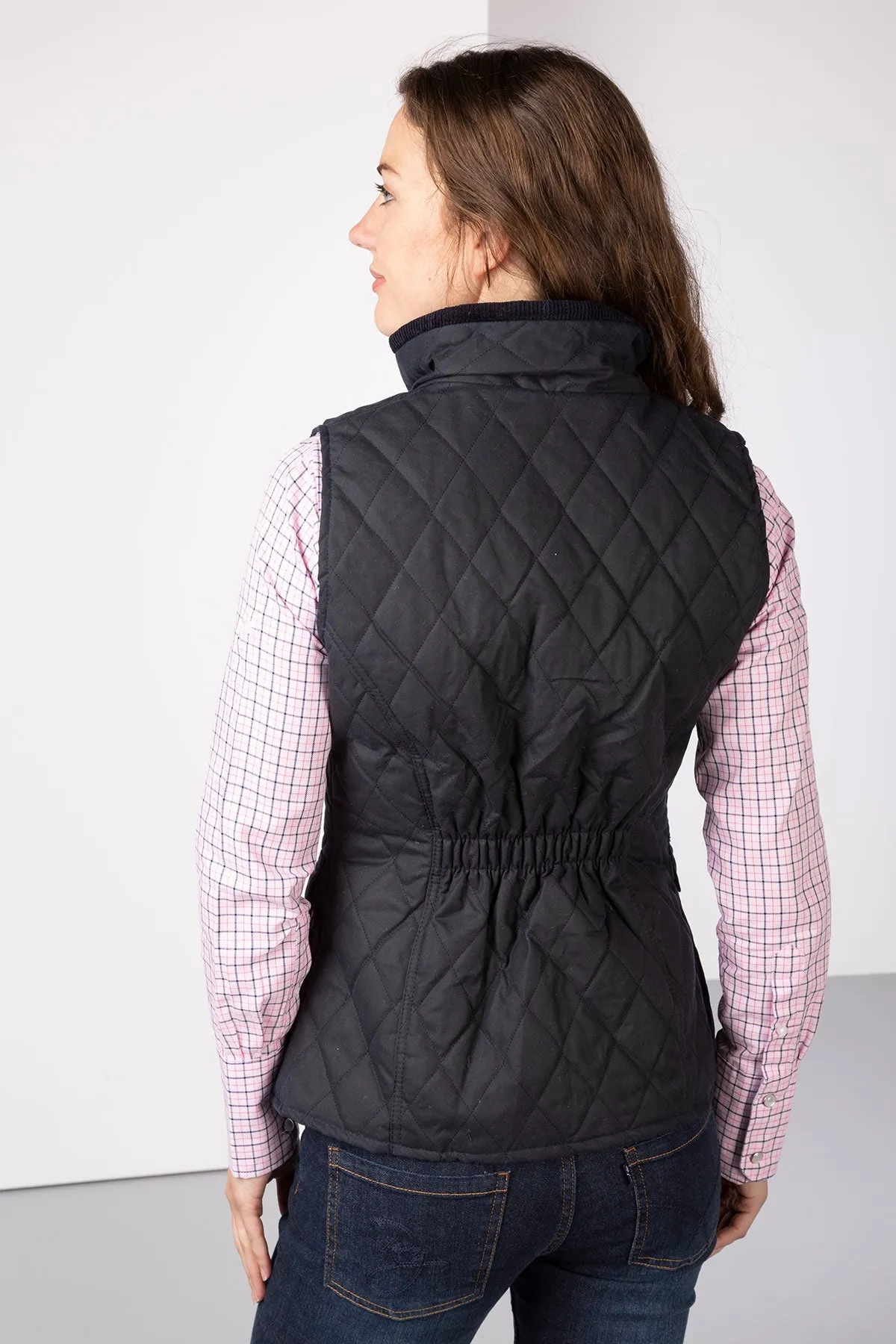 Ladies Diamond Quilted Wax Waistcoat II