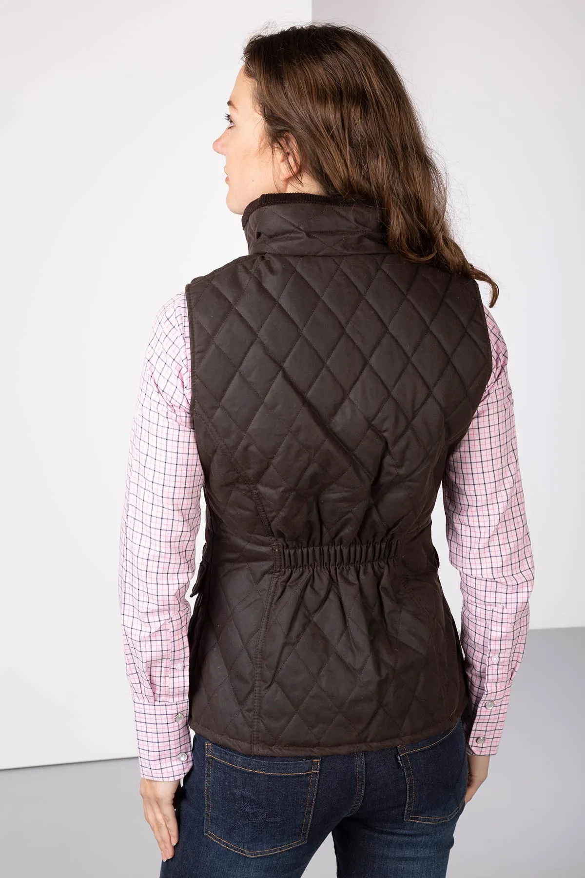 Ladies Diamond Quilted Wax Waistcoat II