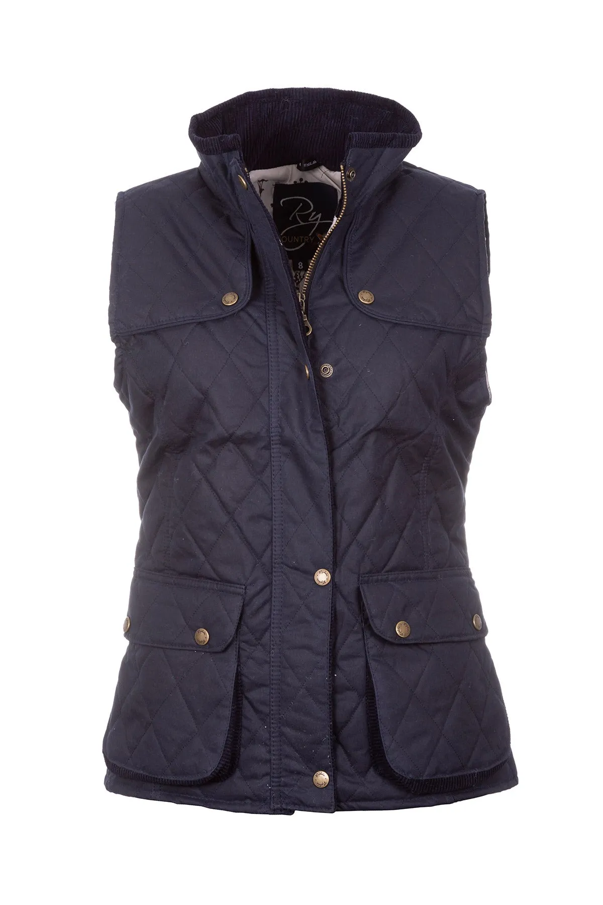 Ladies Diamond Quilted Wax Waistcoat II